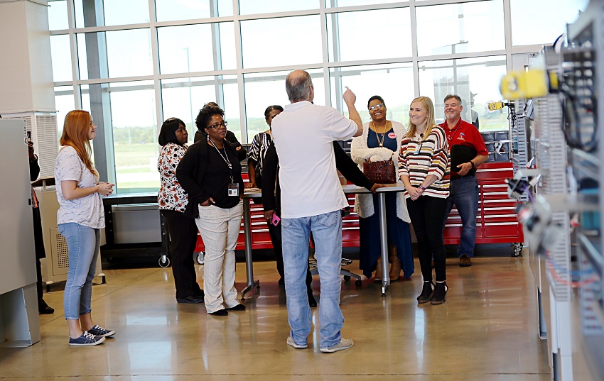 Attendees of a MIBEST information session held Oct. 22 at East Mississippi Community College's Communiversity were treated to a tour of that facility. Attendees of a MIBEST information session held Oct. 22 at East Mississippi Community College's Communiversity were treated to a tour of that facility.